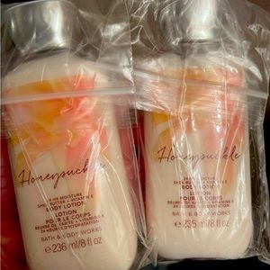 SOLD-    (2) HONEYSUCKLE 24 HR MOISTURE SHEA BUTTER +VITAMIN E BODY LOTION